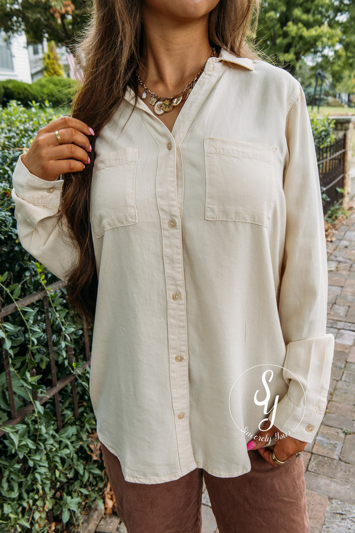 Covered In Cute Top - Eggnog