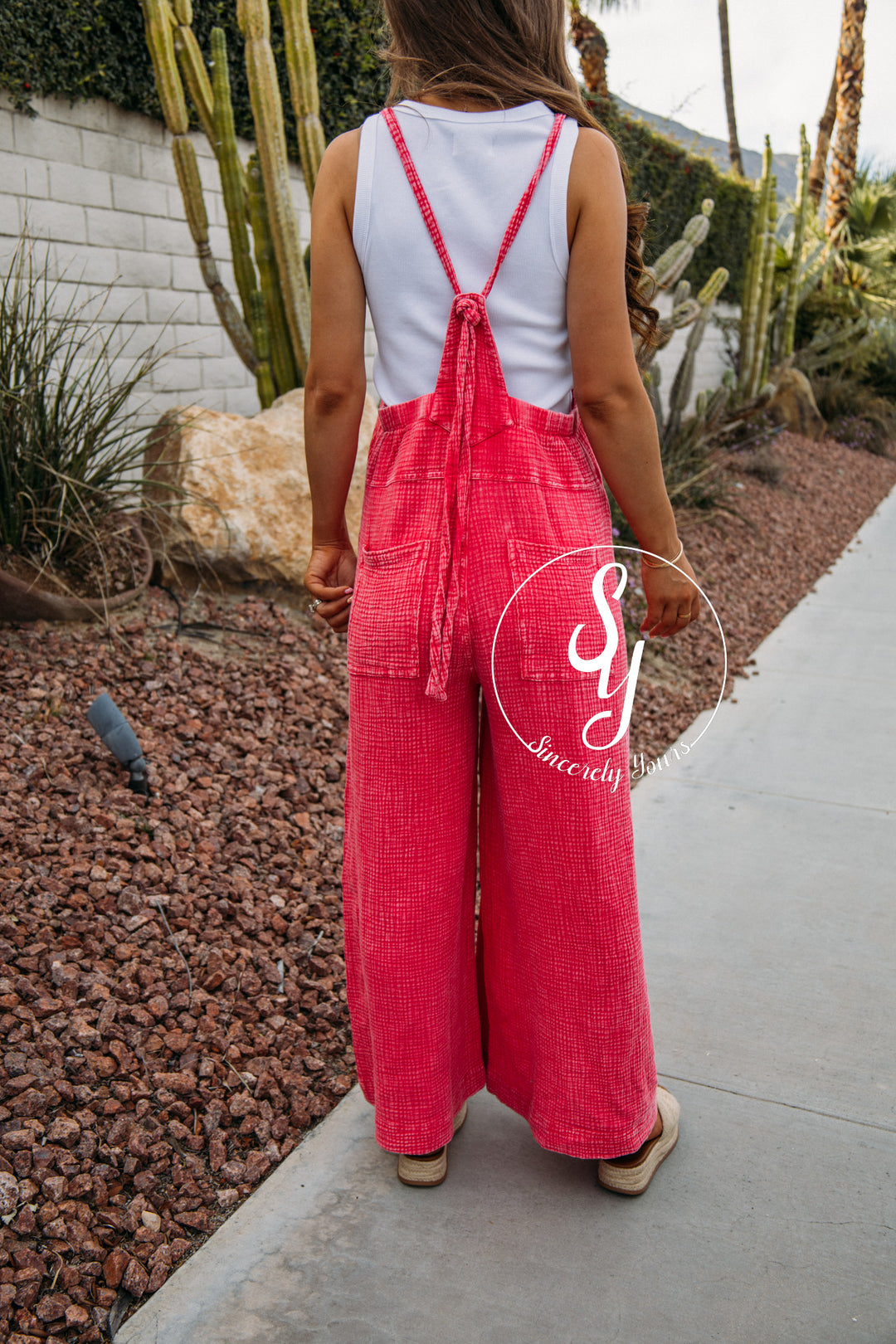 Running Errands Jumpsuit - Bubble Gum