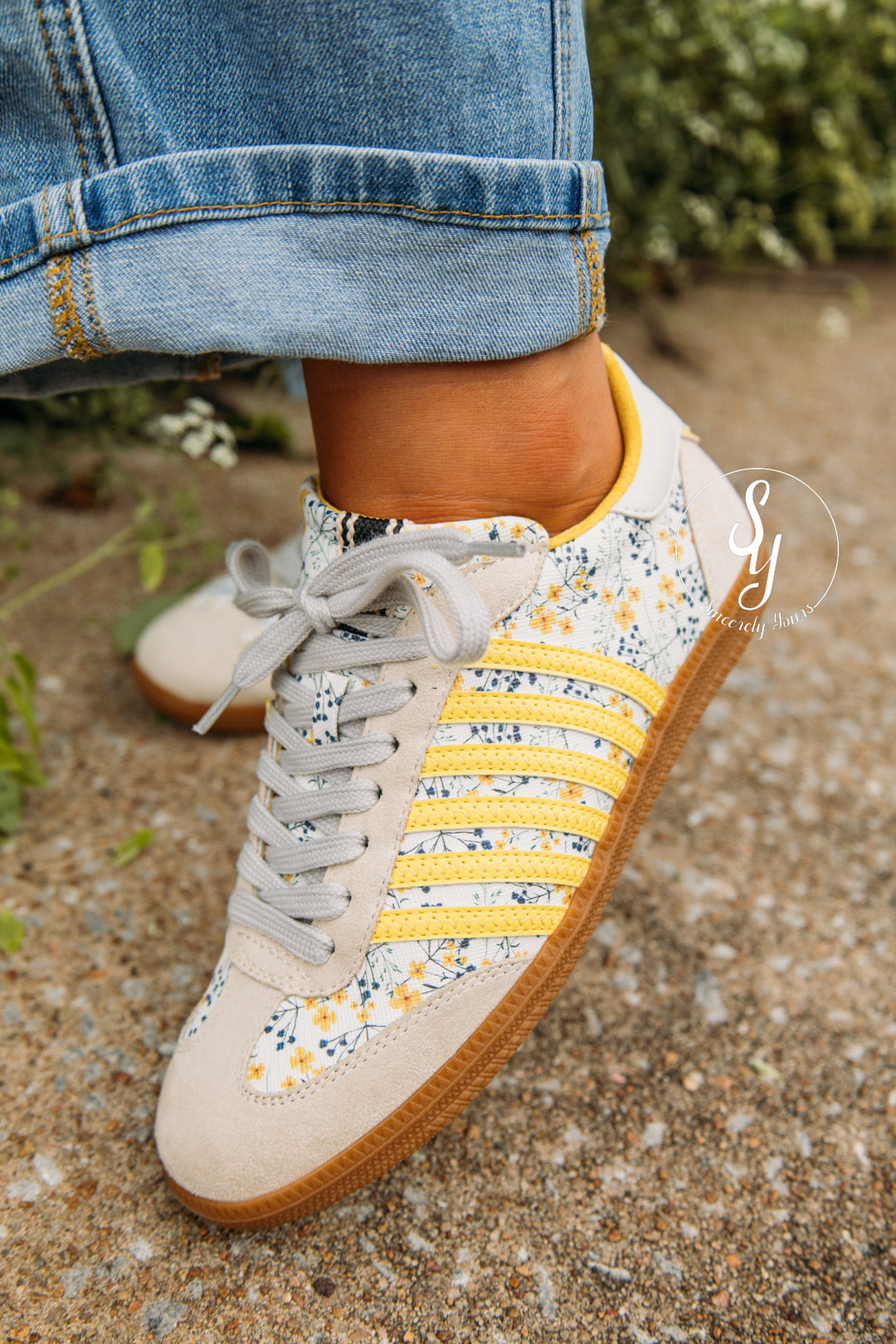 Flower Field Sneaker - Yellow