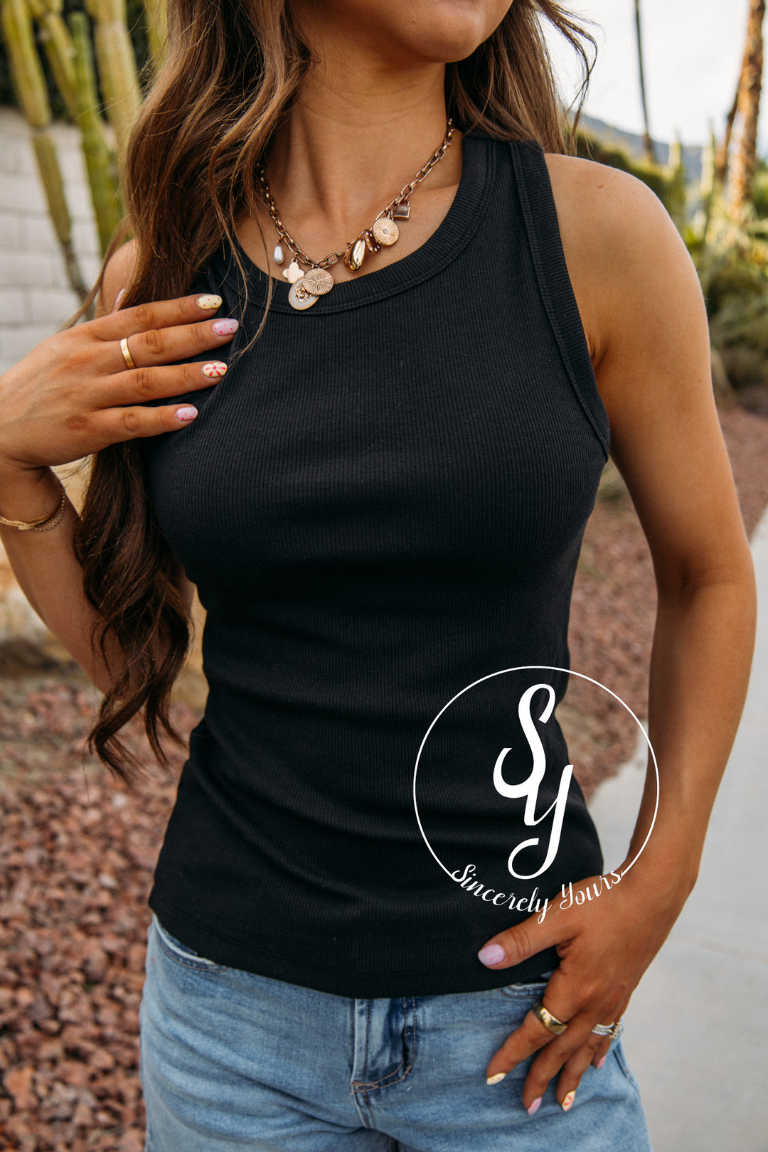 Talk About Adorable Tank - Black