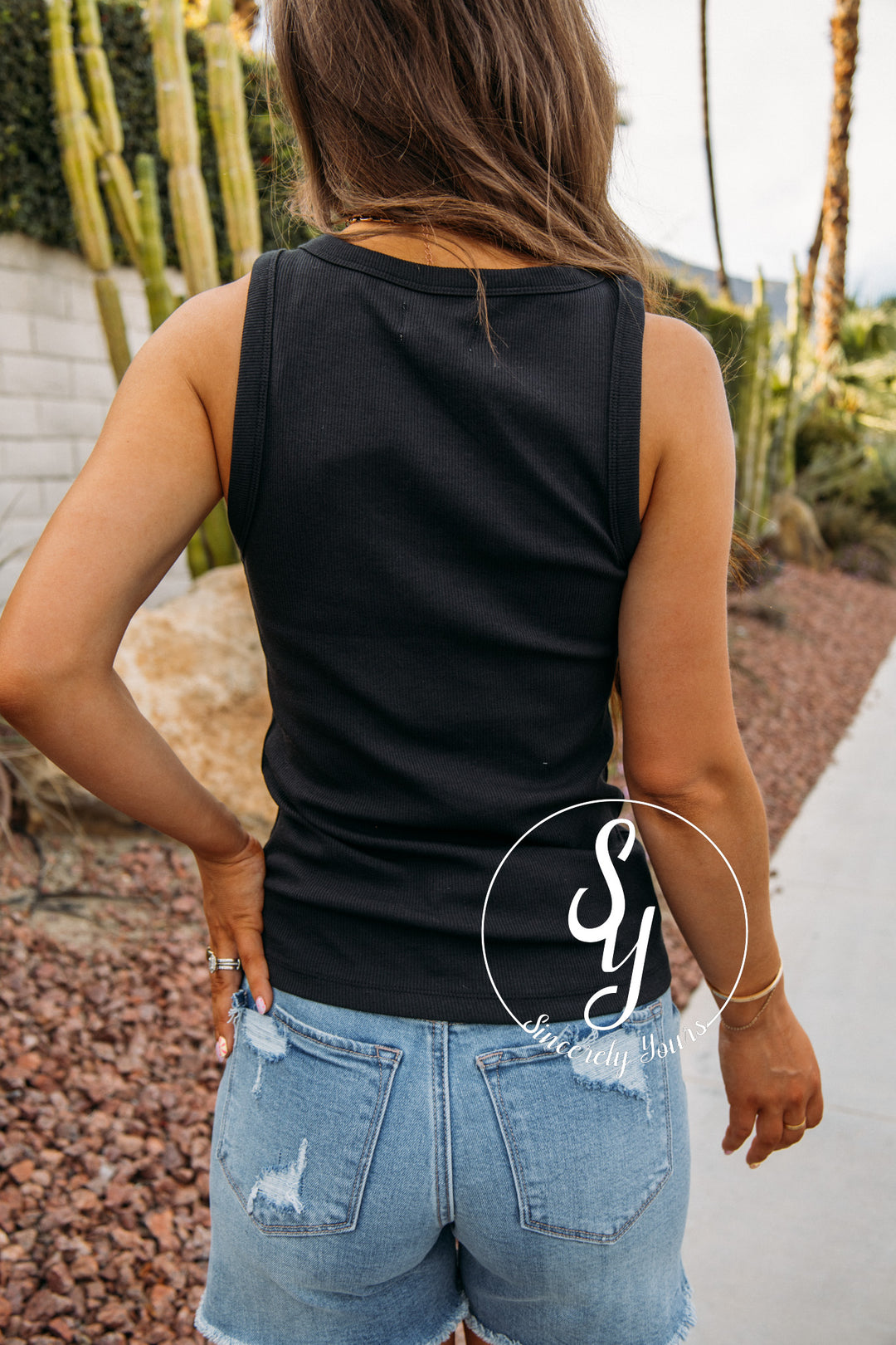 Talk About Adorable Tank - Black