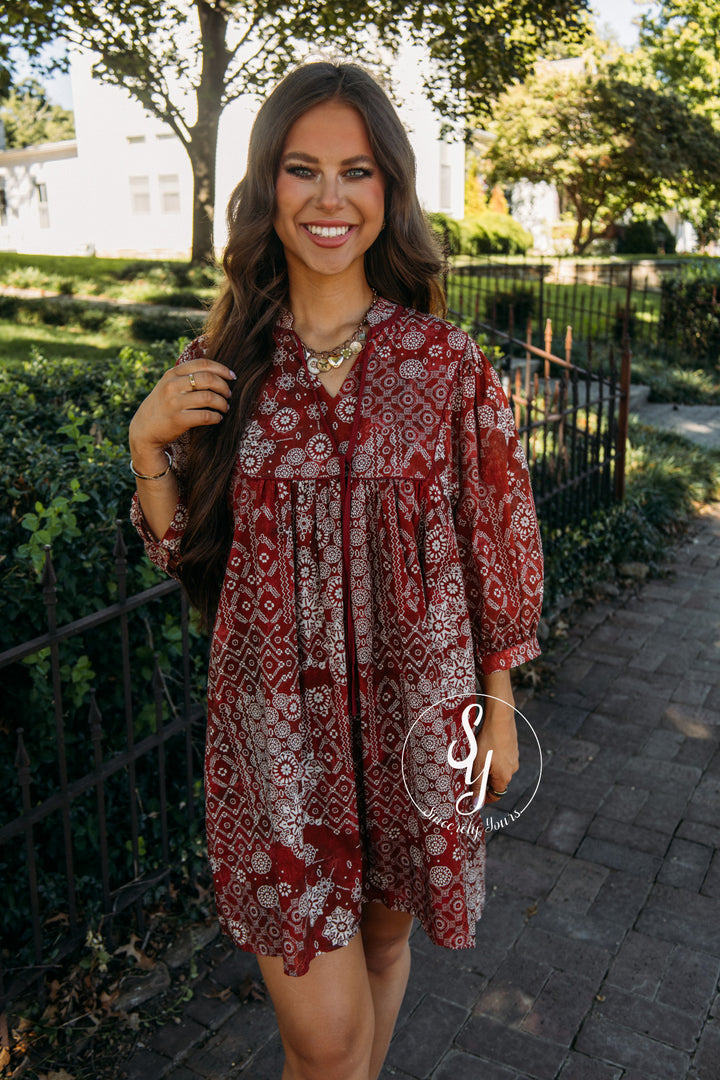 Zay Dress - Brick