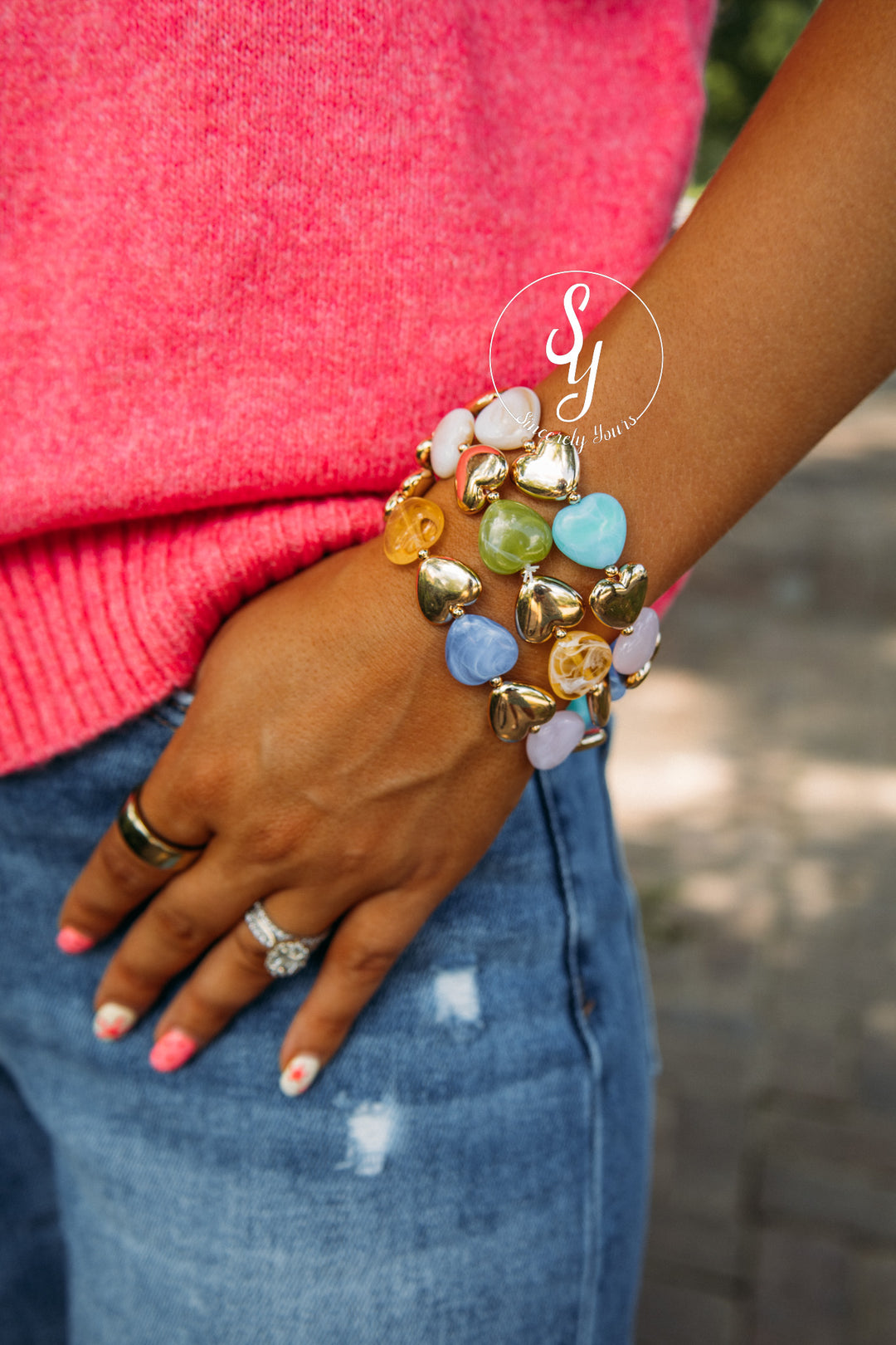 Colorful Heart Bracelet