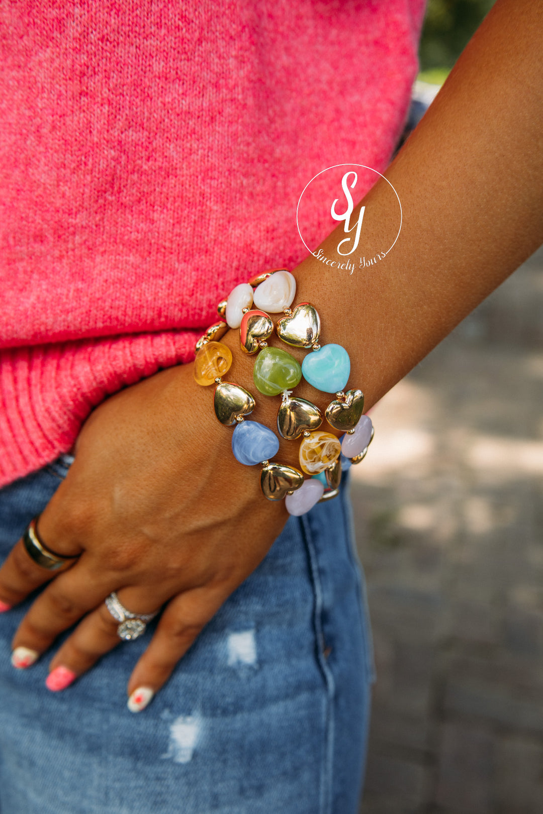 Colorful Heart Bracelet