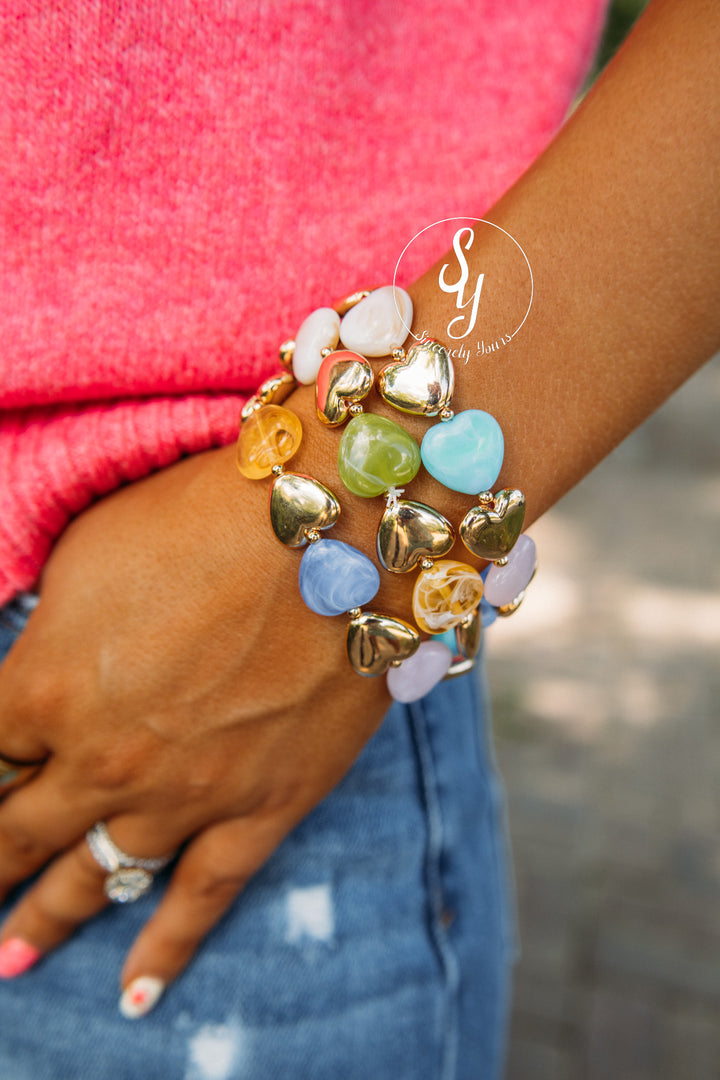 Colorful Heart Bracelet