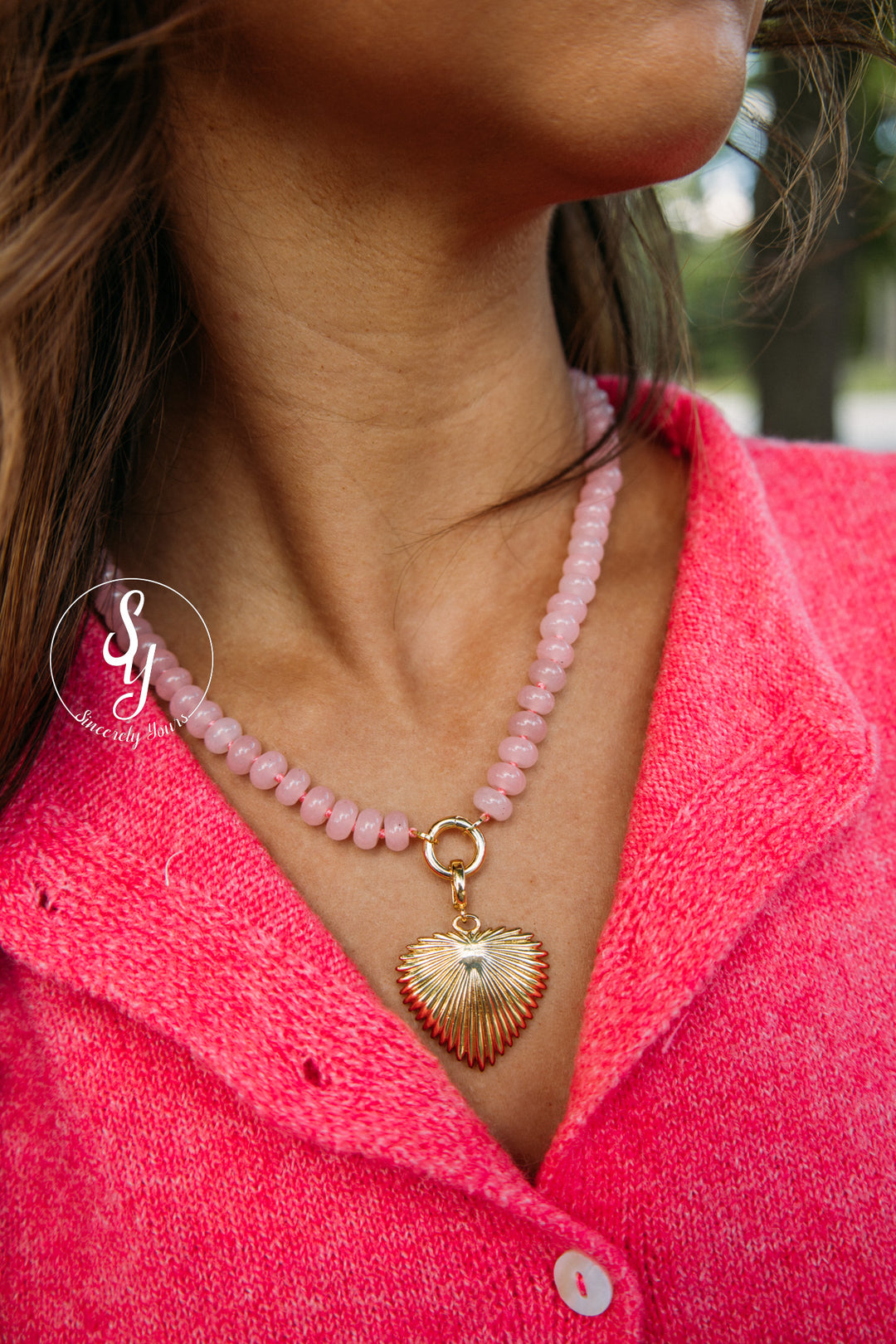 Charmingly Yours Necklace - Pink