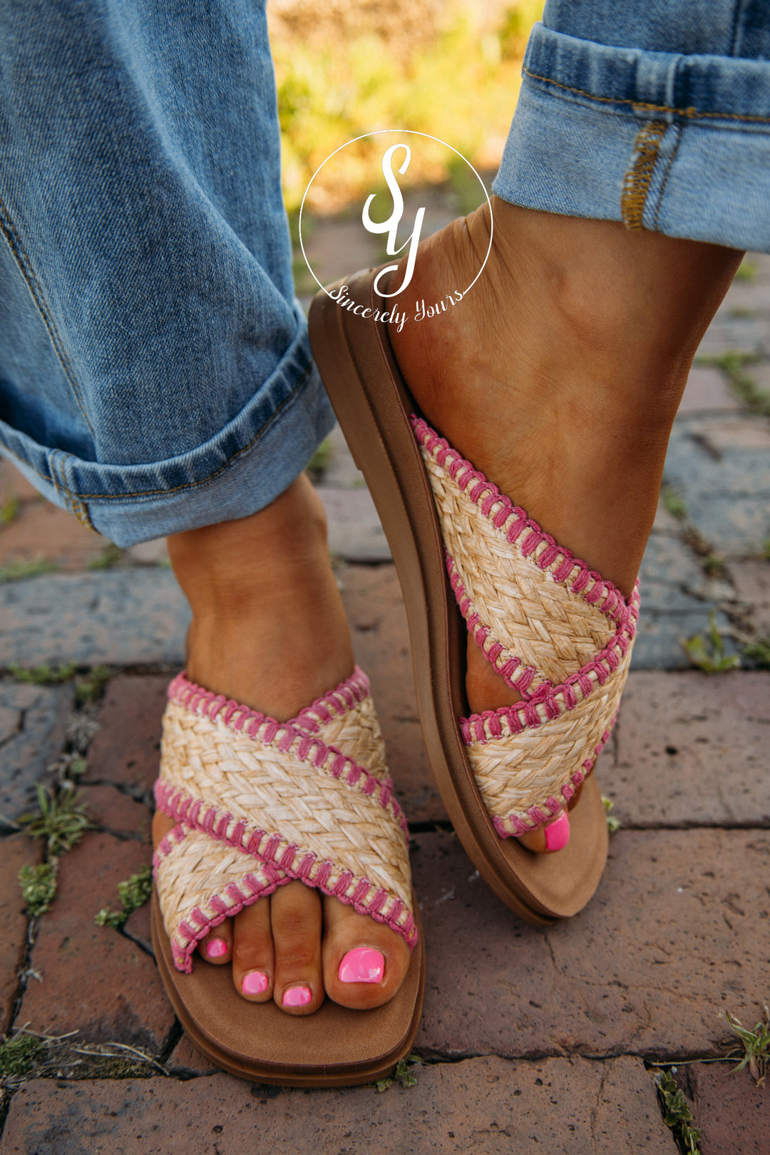Paxton Sandal - Fucshia Combo
