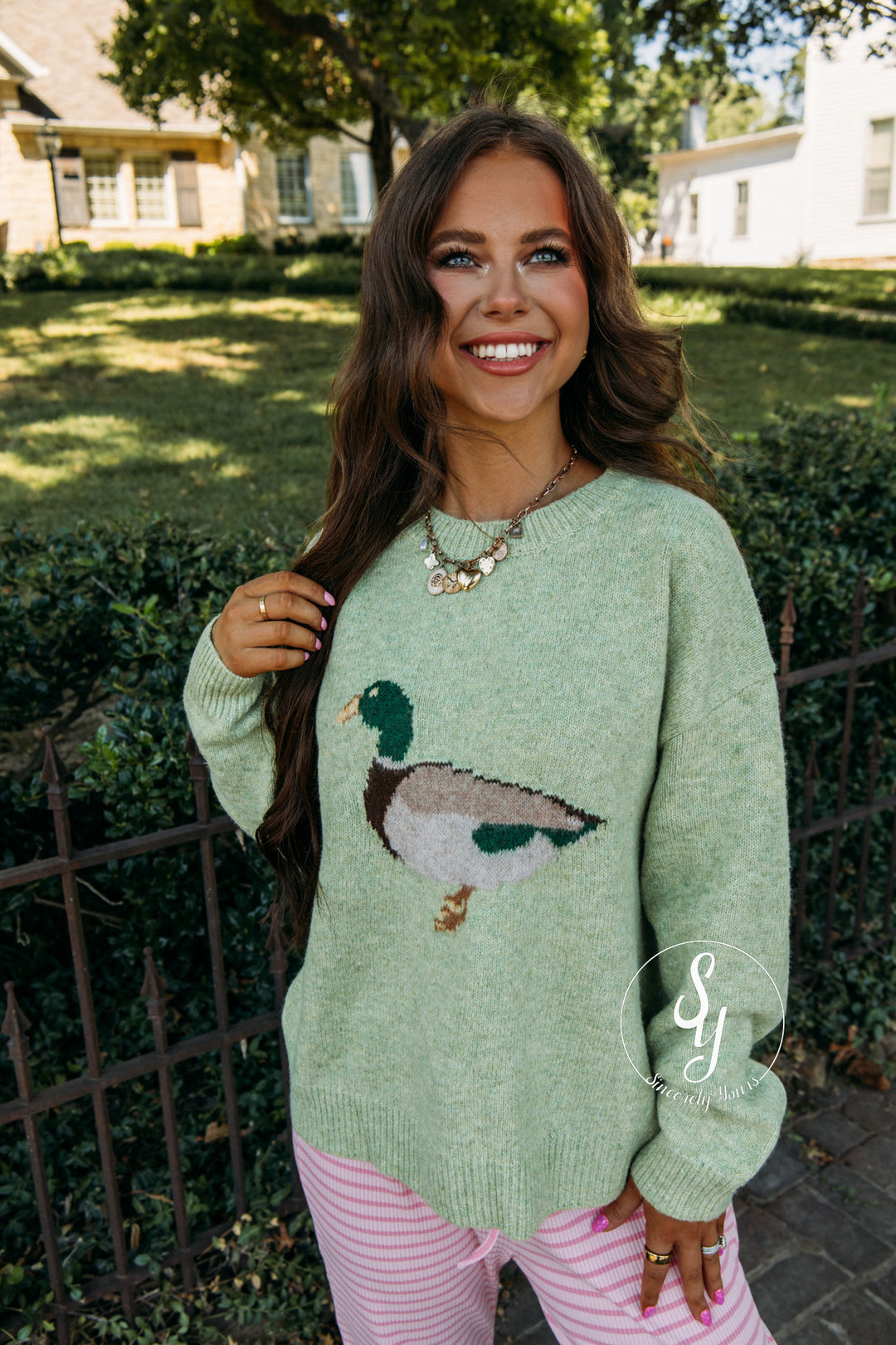 Duck Love Sweater - Matcha