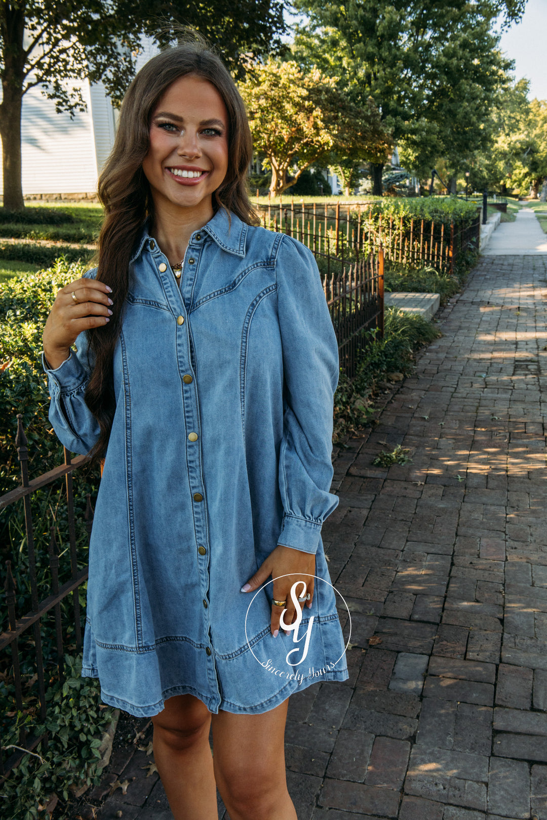 Feel The Chill Dress - Sunwashed Blue