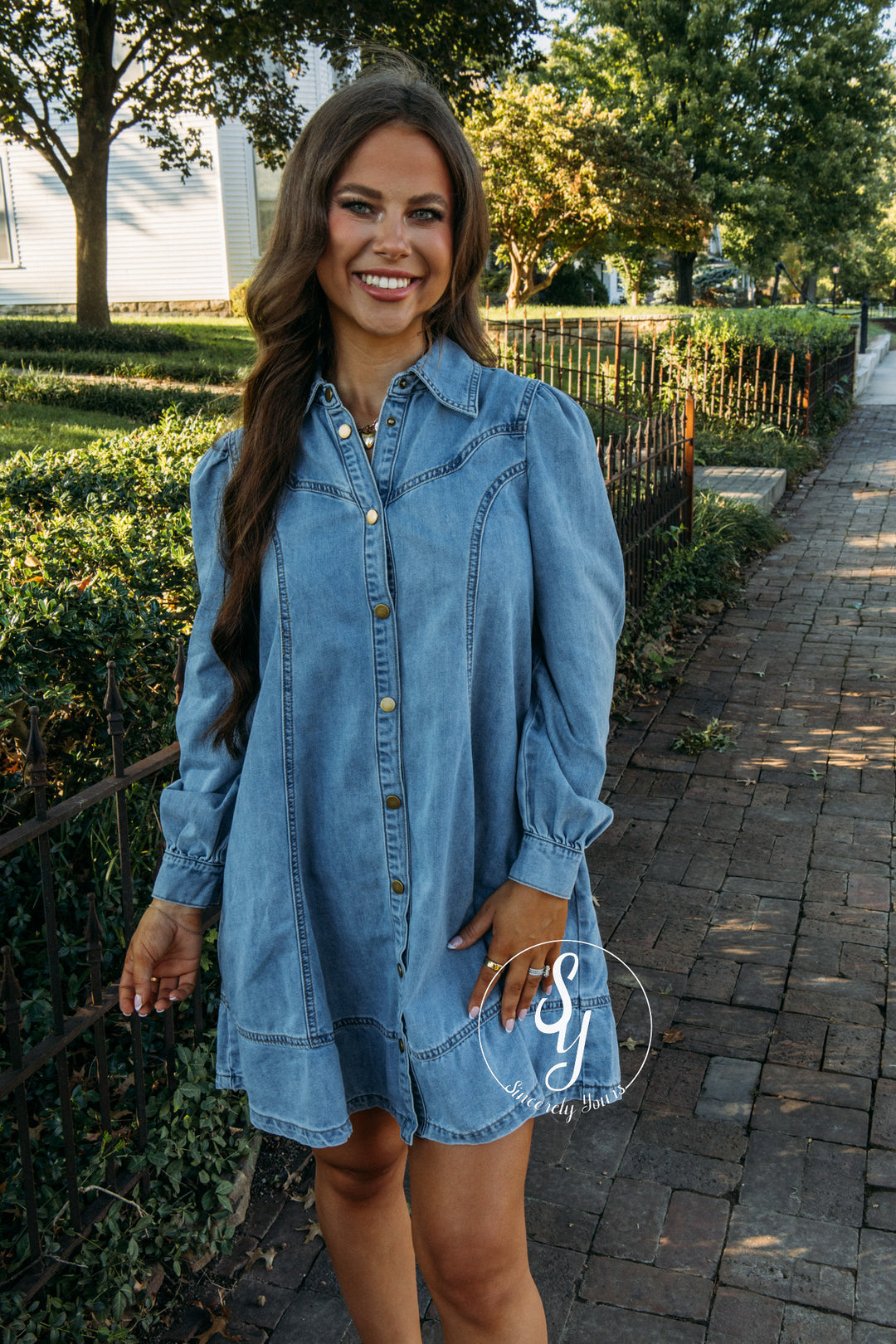 Feel The Chill Dress - Sunwashed Blue