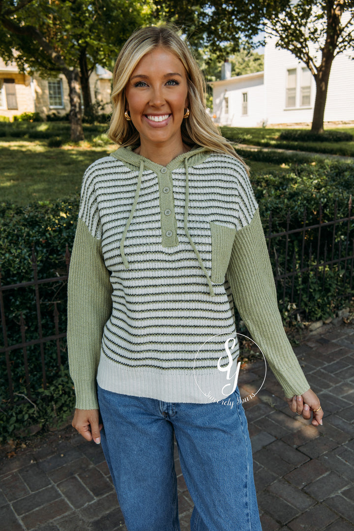Everything Comfy Hoodie - Sage
