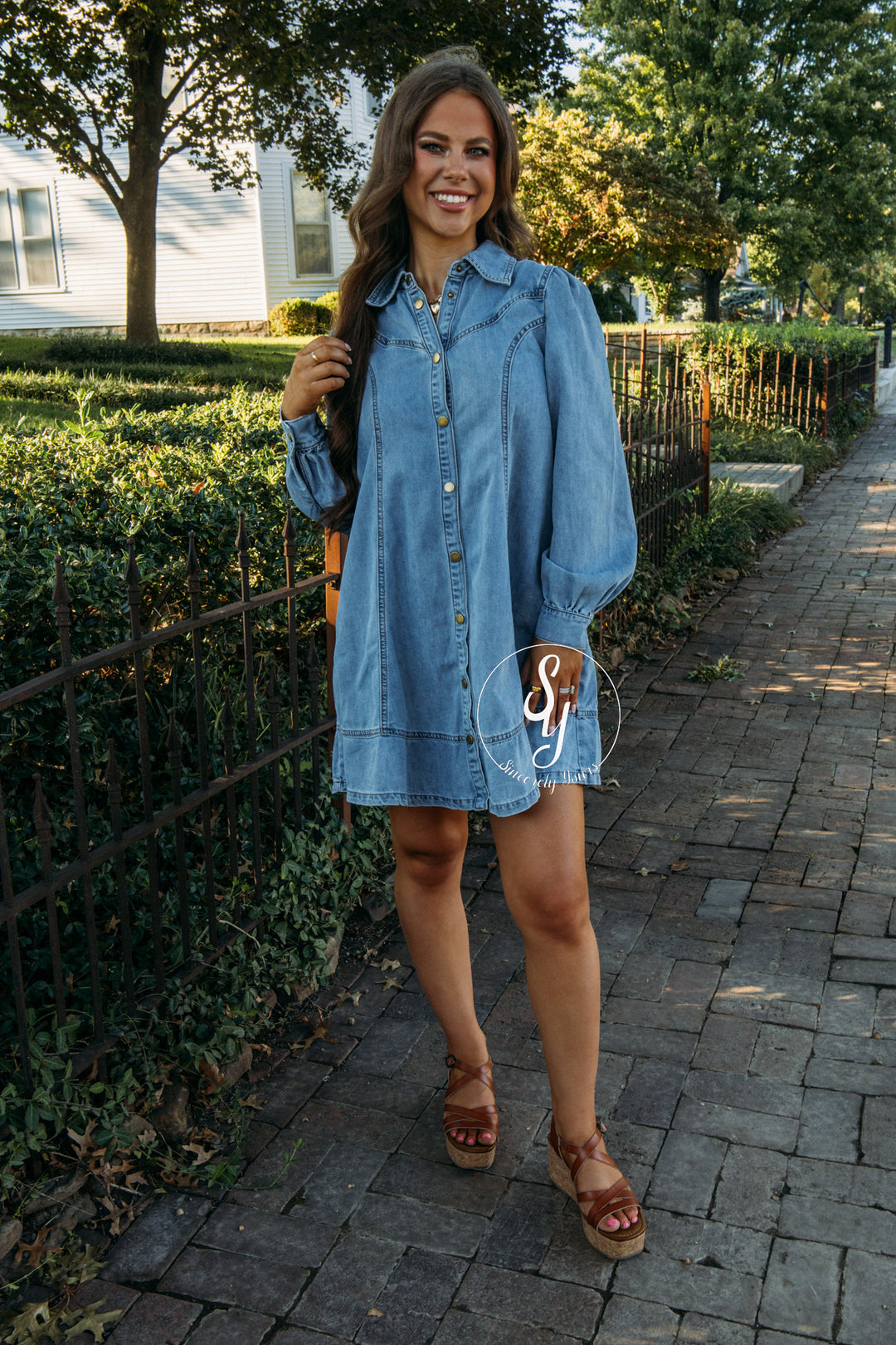 Feel The Chill Dress - Sunwashed Blue