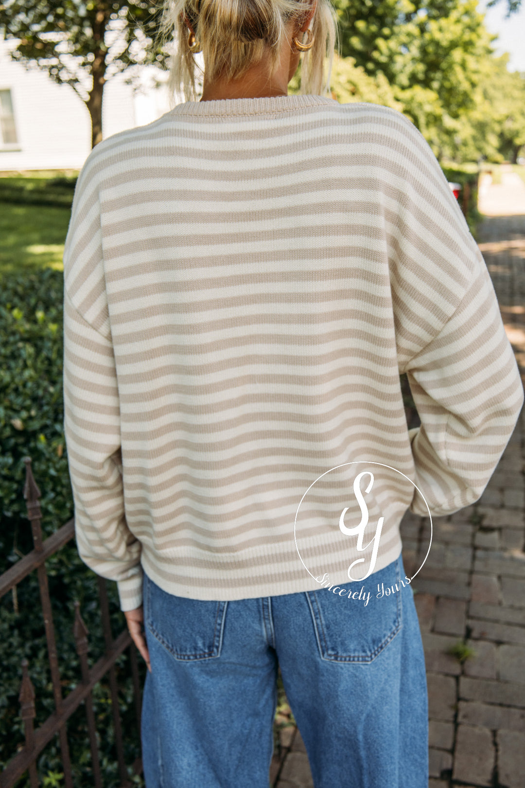 Dockside Days Sweater - Taupe/ Sand