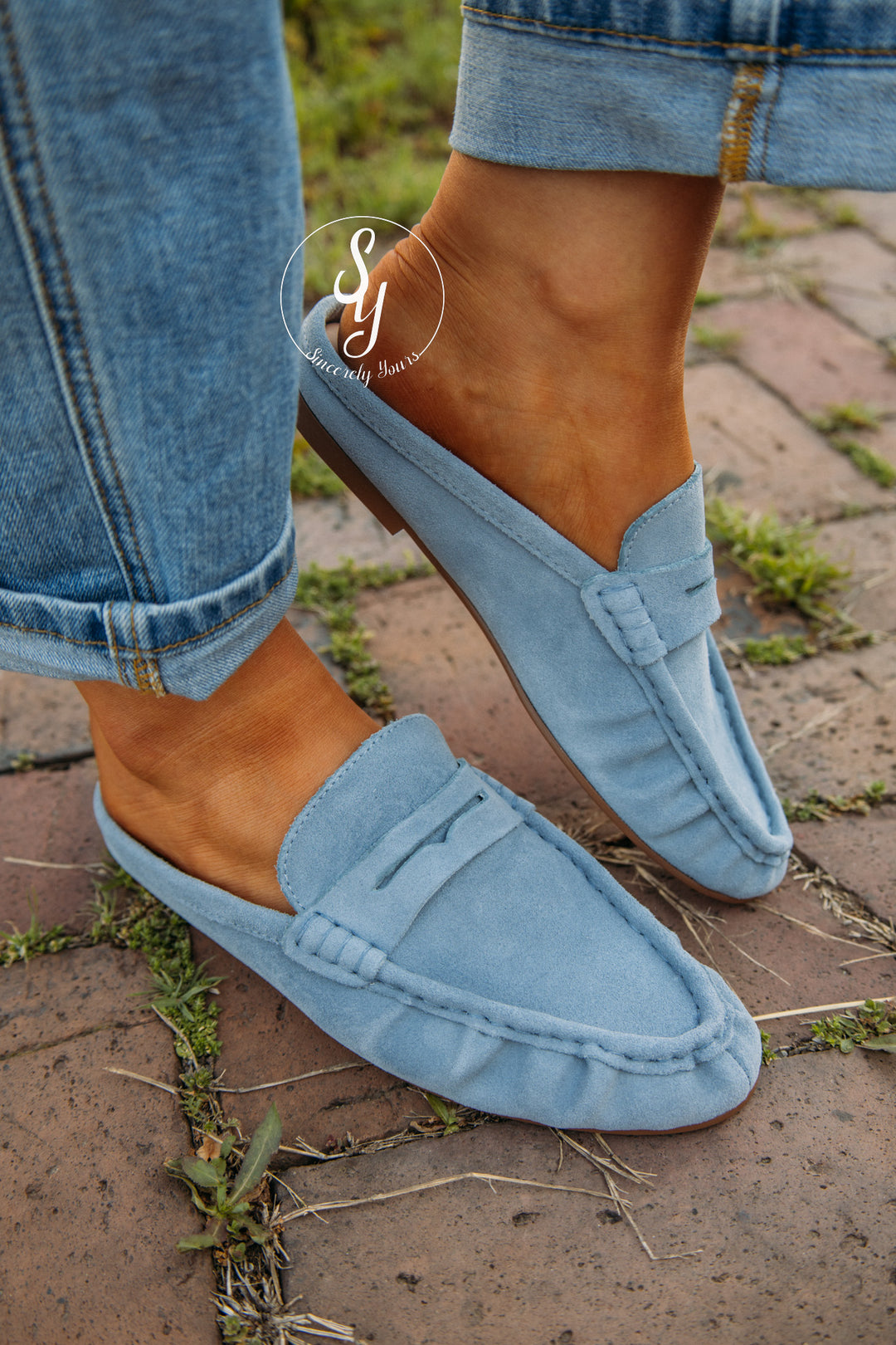 Steve Madden: Rafe Mule- Dusty Blue