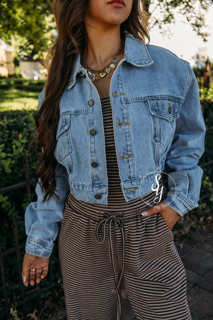 City Nights Denim Jacket - Lt Wash