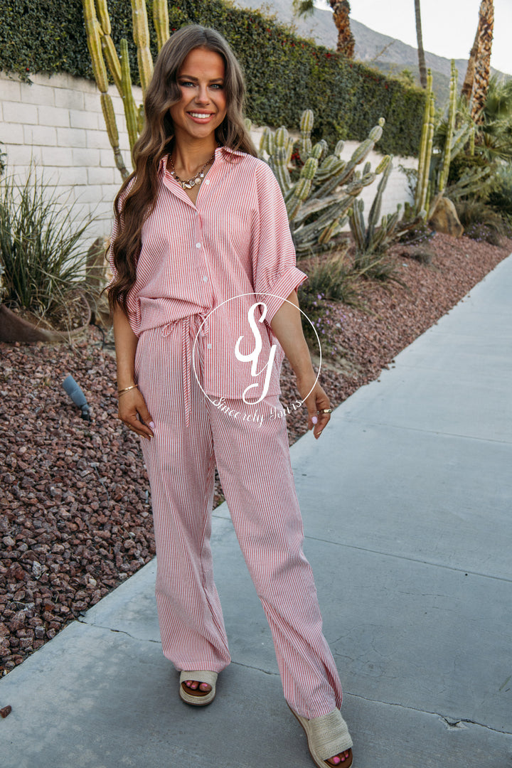 Classic Stripe Set - Red