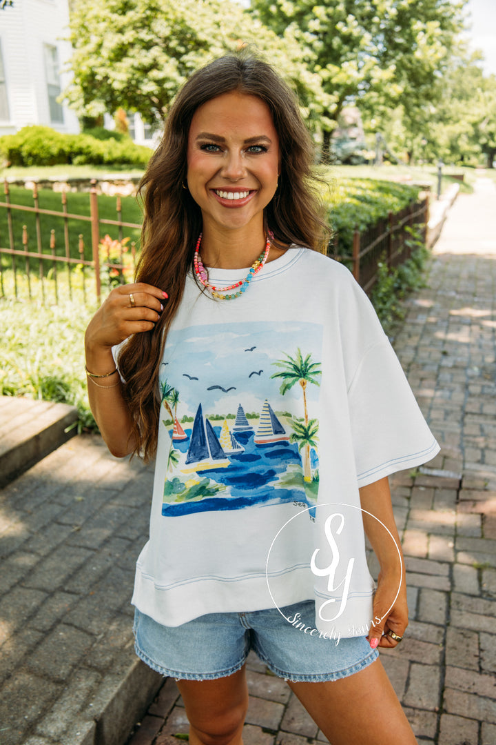 Sea Breeze Sailing Top - Off White