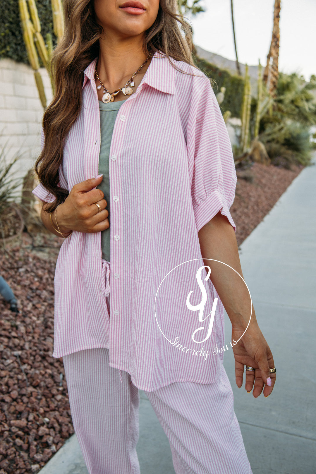Classic Stripe Set - Pink
