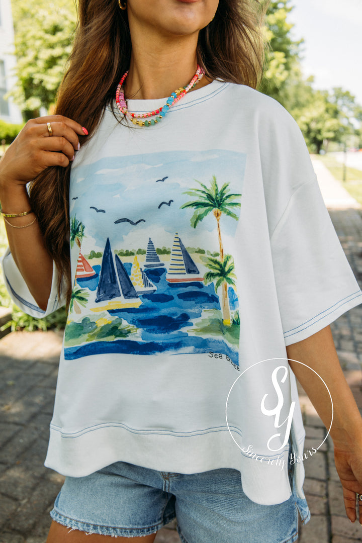 Sea Breeze Sailing Top - Off White