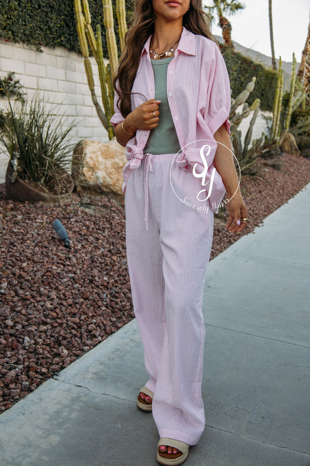 Classic Stripe Set - Pink