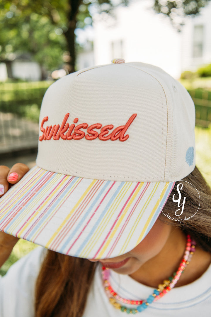 Sunkissed Trucker Hat - Party Stripe