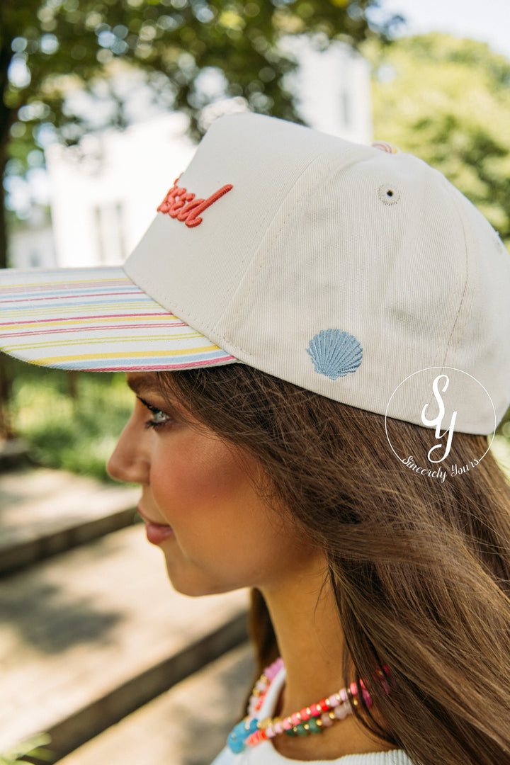 Sunkissed Trucker Hat - Party Stripe