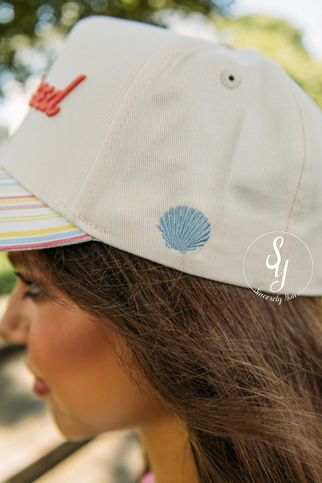 Sunkissed Trucker Hat - Party Stripe