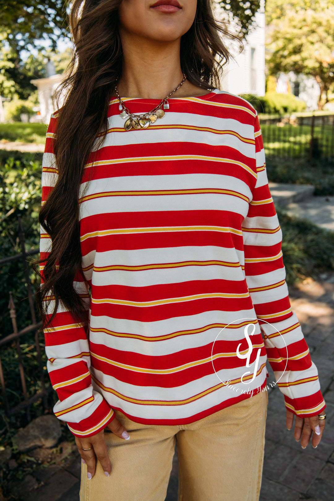 Scout Striped Top - Red