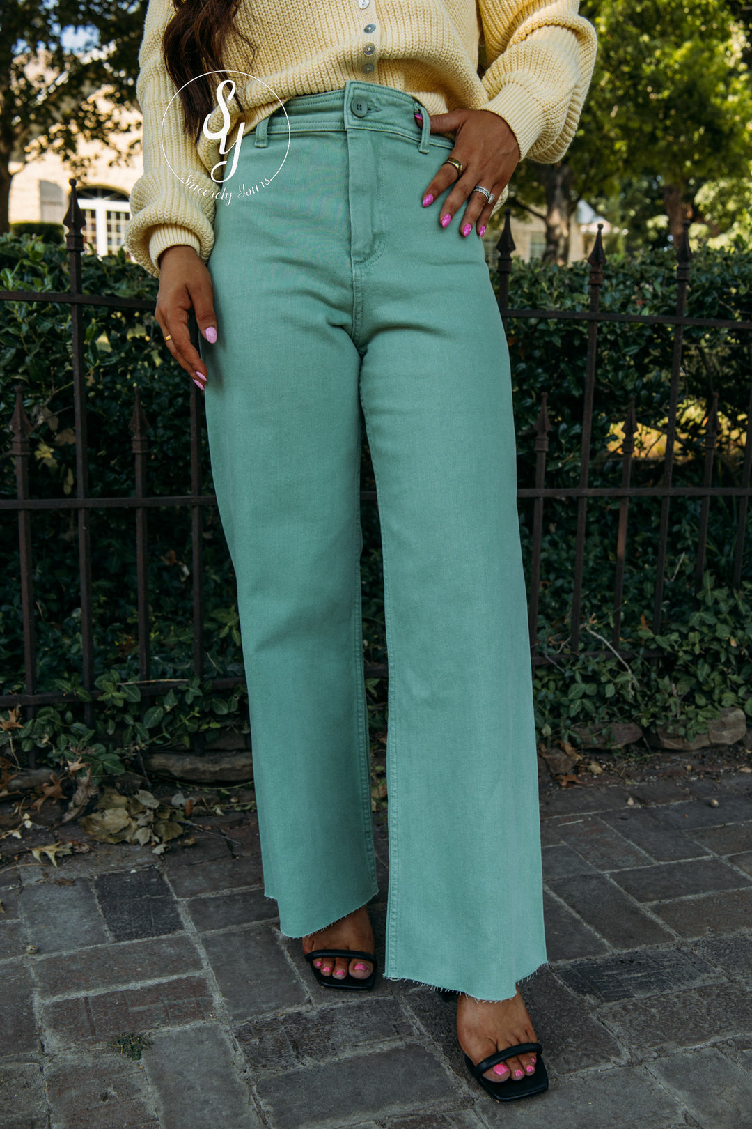 Cute Here Denim - Matcha