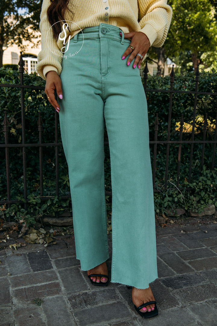 Cute Here Denim - Matcha