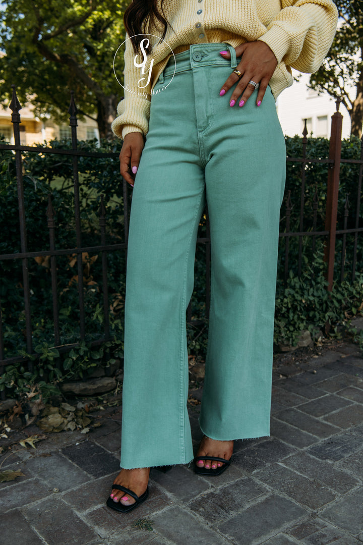 Cute Here Denim - Matcha