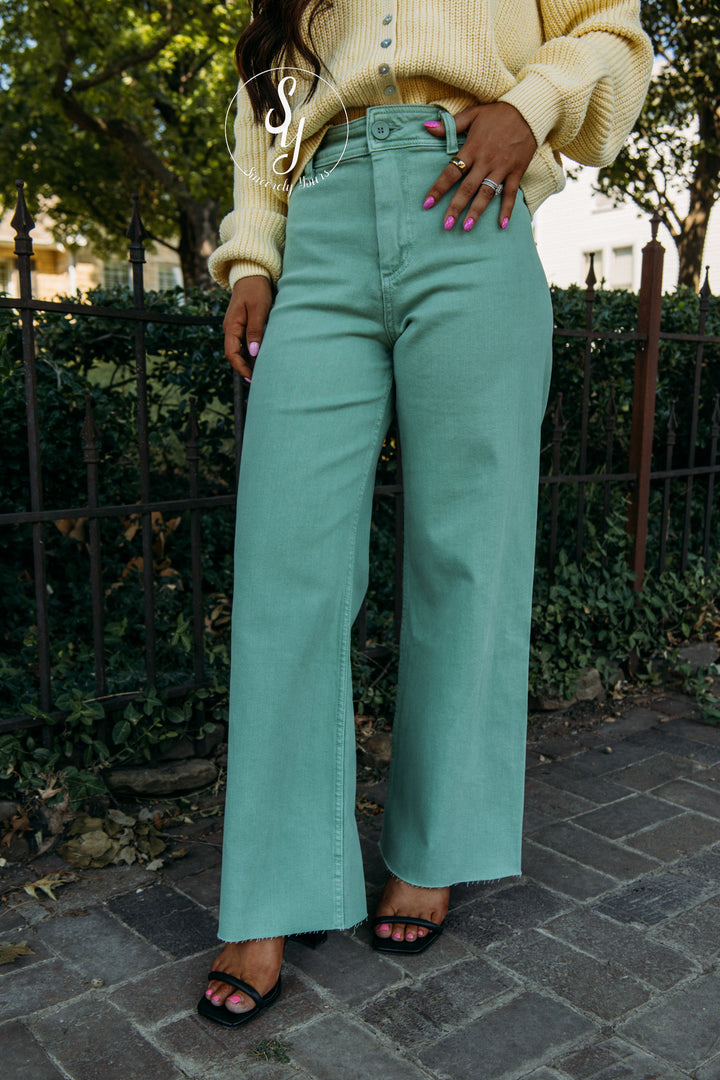 Cute Here Denim - Matcha