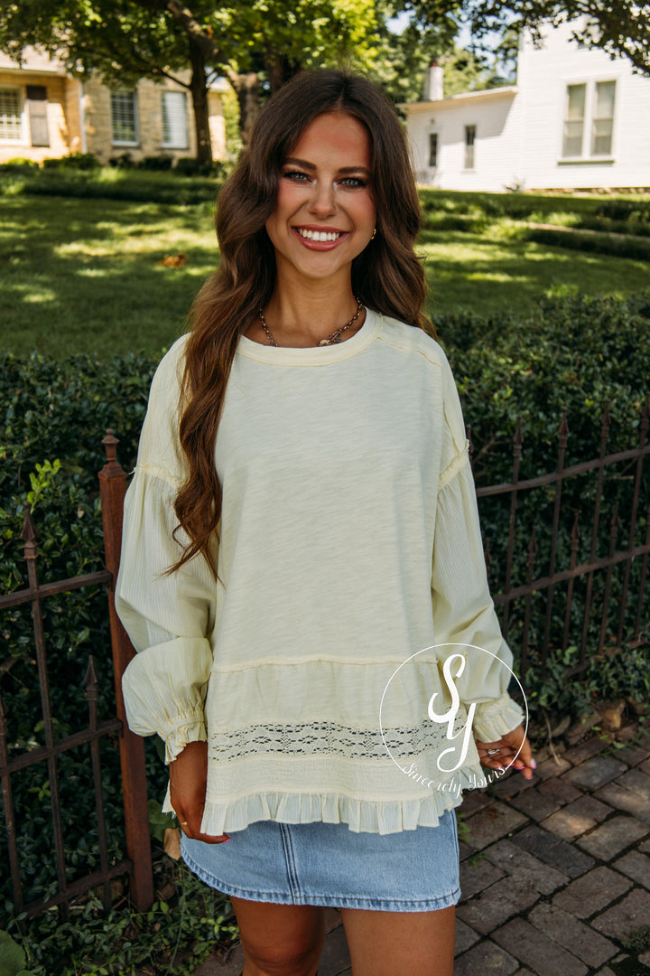 The Daydream Top - Butter Yellow