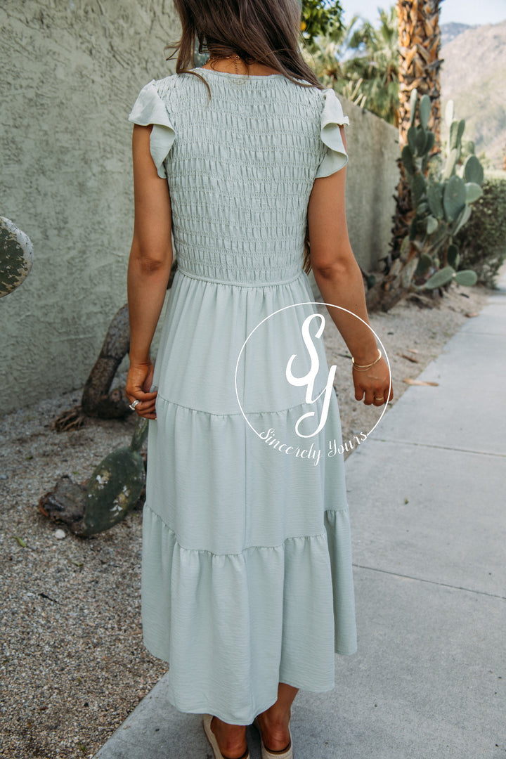 Simply Sweet Dress - Light Olive