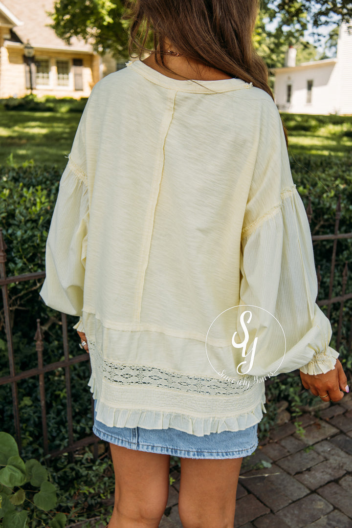 The Daydream Top - Butter Yellow