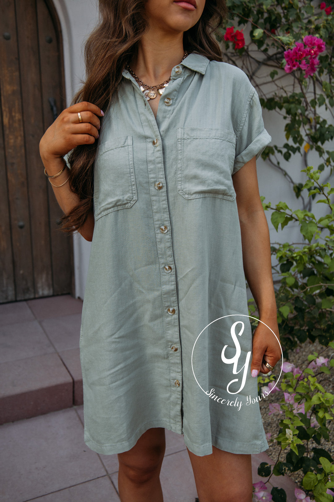 On the Daily Dress - Olive