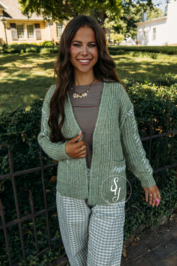 Main Love Cardigan - Dark Sage