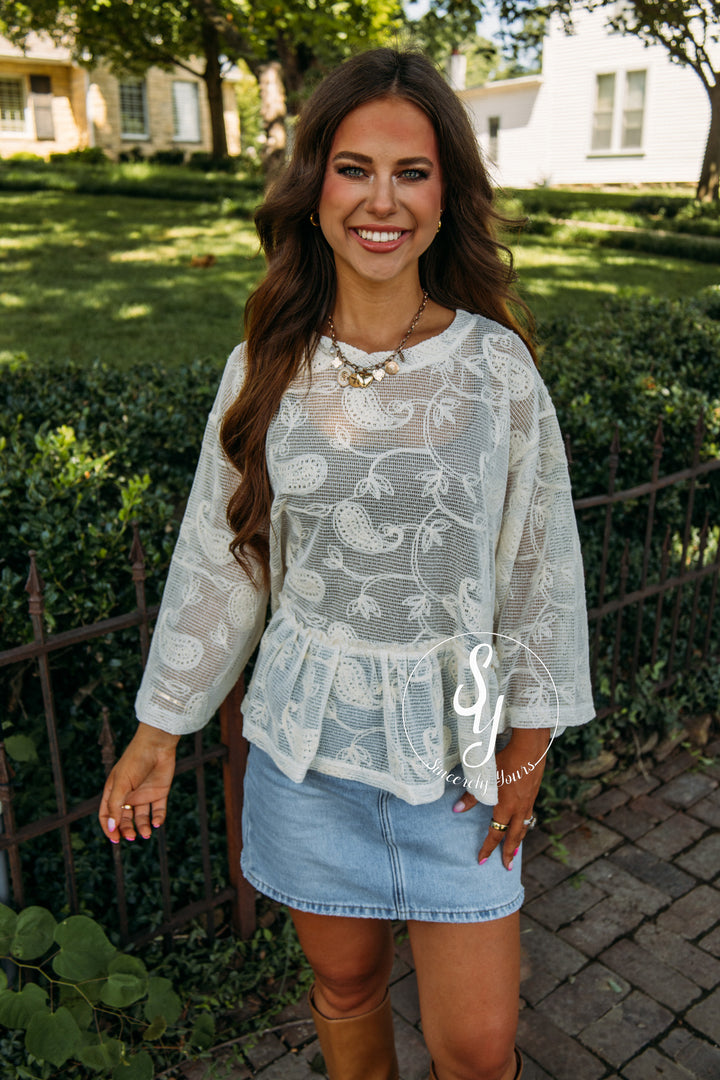 Night Out Top - Natural