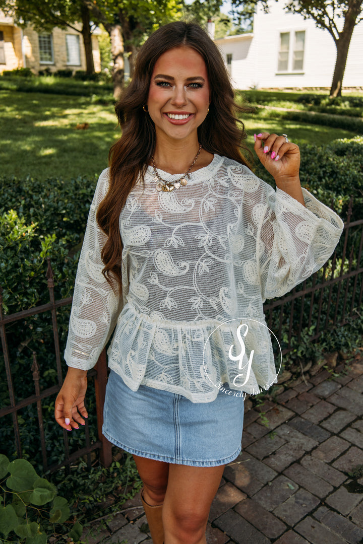 Night Out Top - Natural
