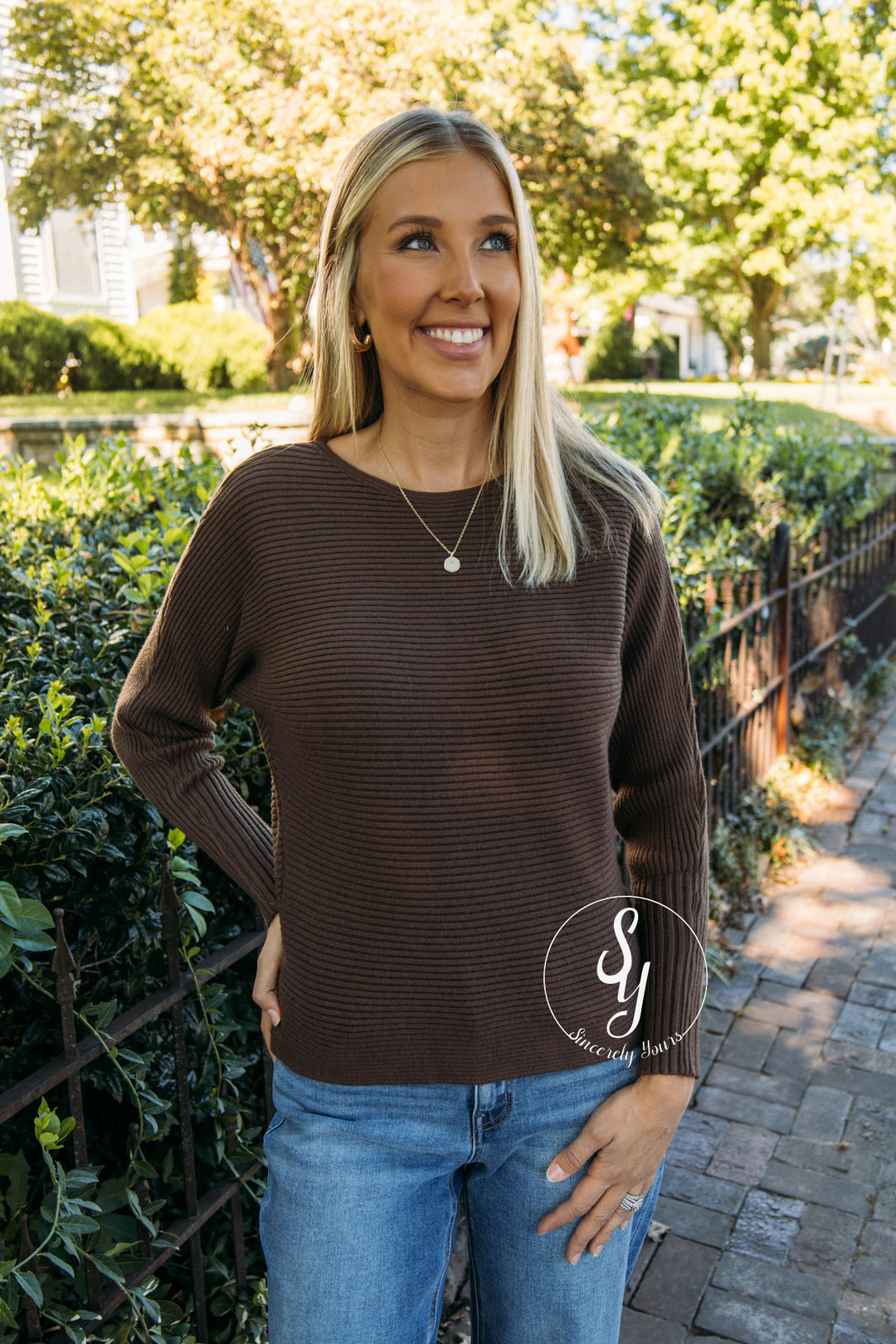 Sweet Allie Sweater - Brown