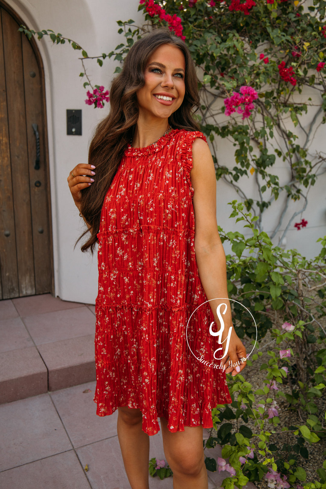 Upscale Dress - Boho Red