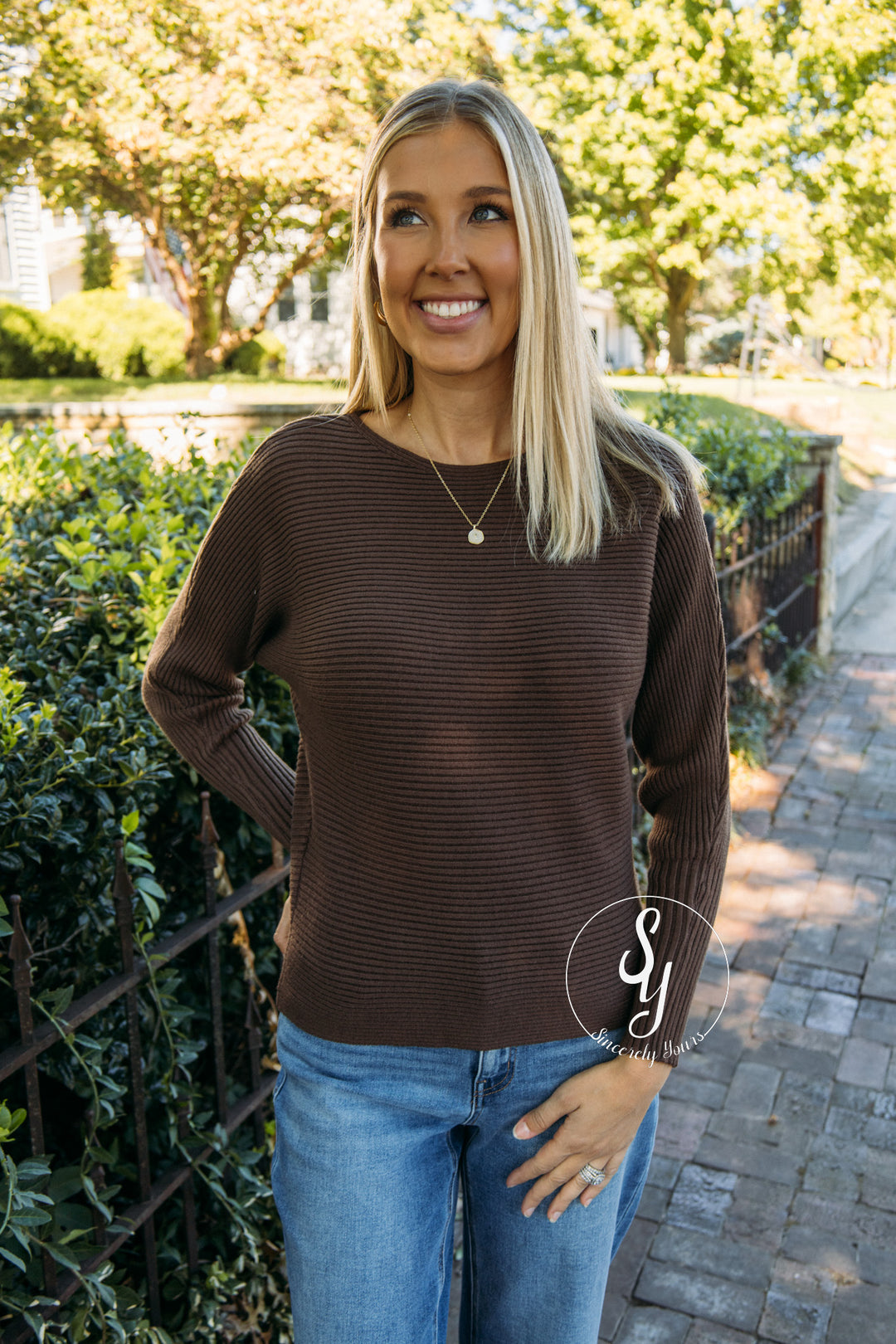 Sweet Allie Sweater - Brown