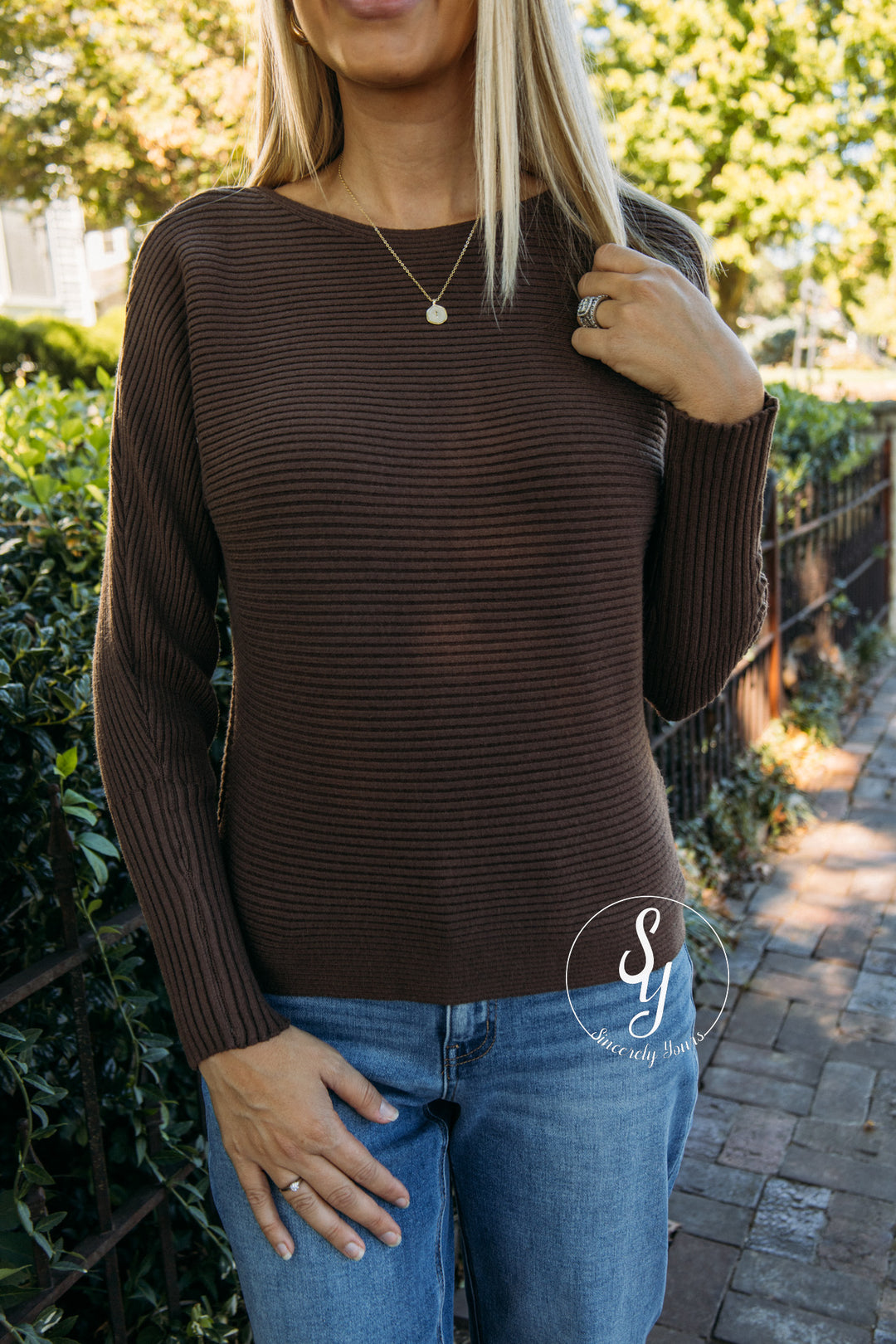 Sweet Allie Sweater - Brown