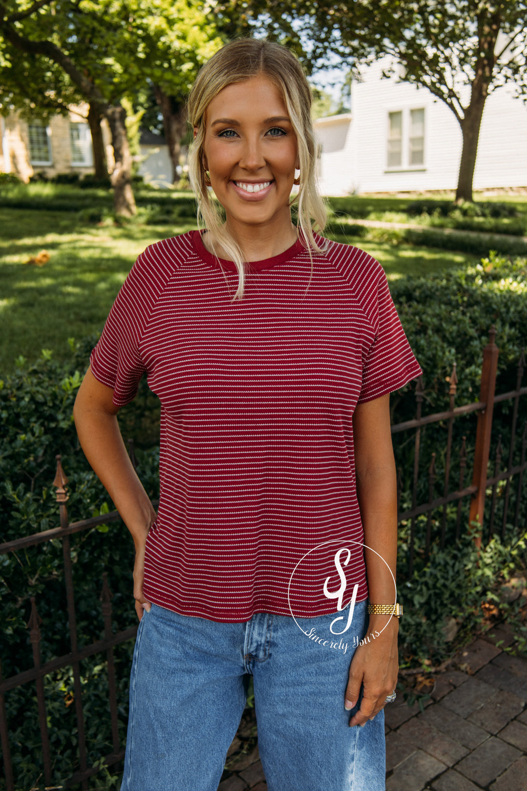 For The Chill Moment Top - Dark Red