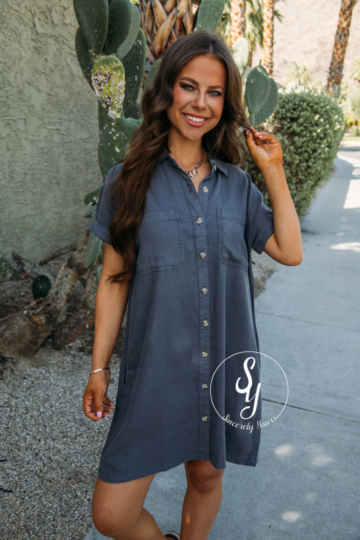 On the Daily Dress - Charcoal