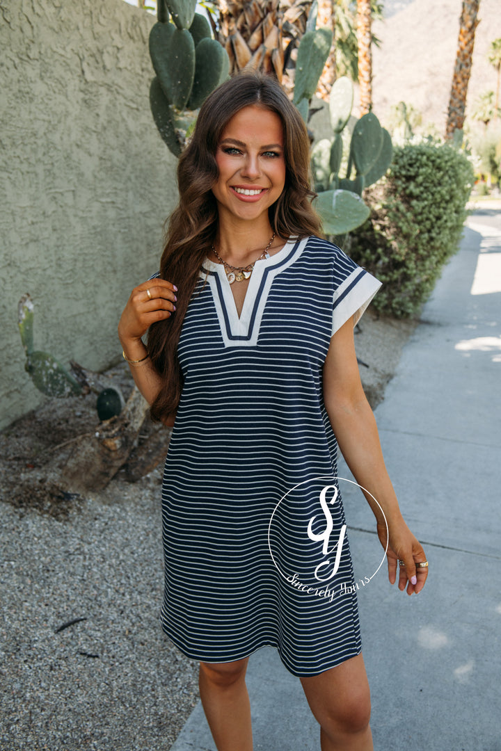 Gretchen Dress - Navy
