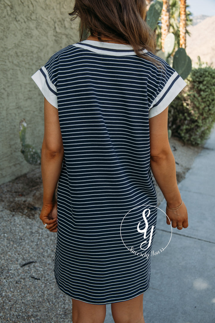 Gretchen Dress - Navy