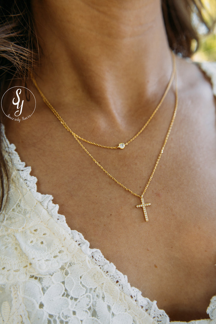 Golden Cross Necklace