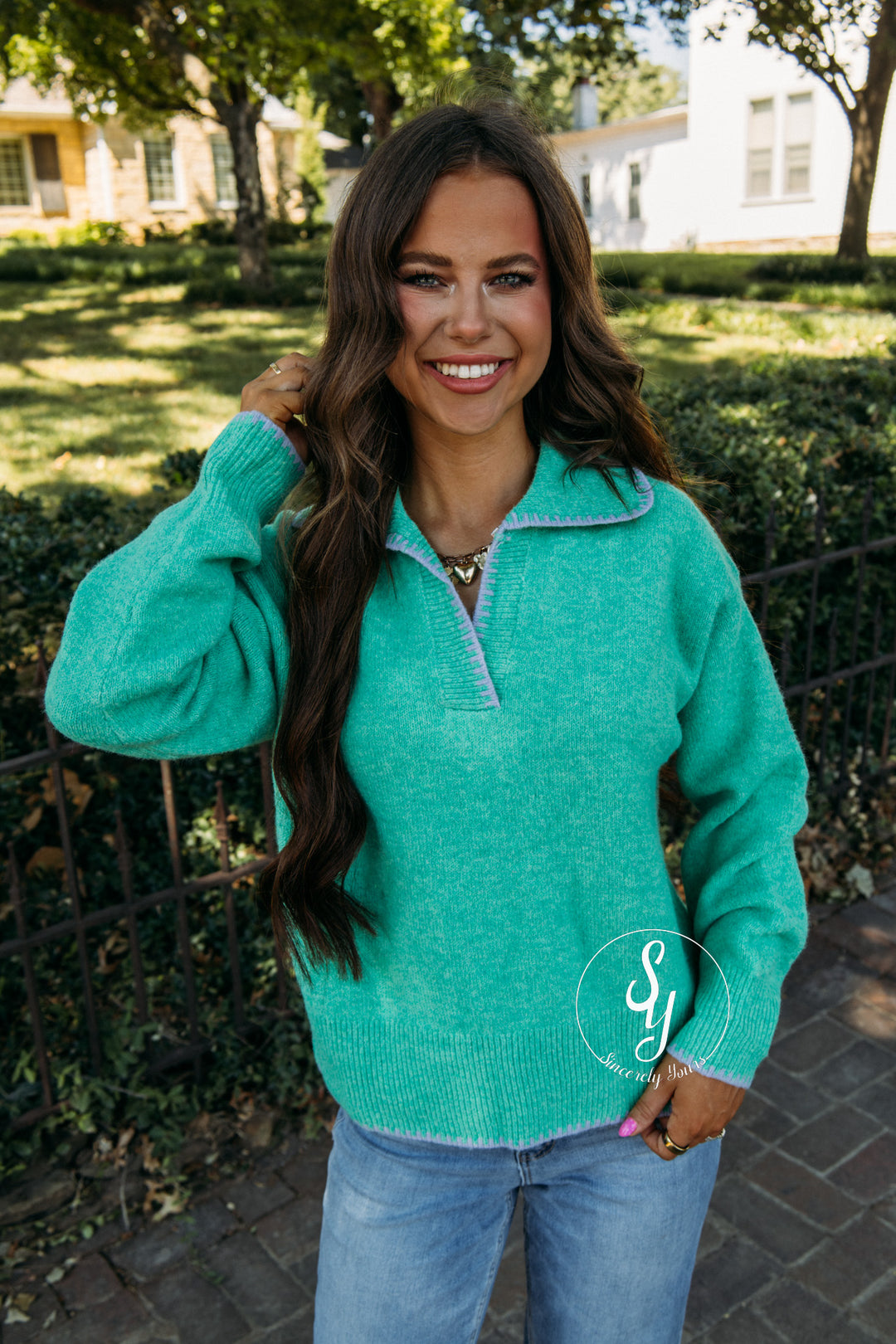 Lovey Sweater - Atlantis Green