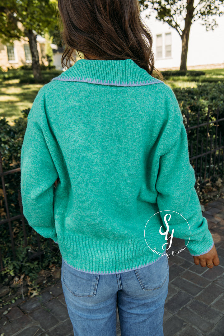 Lovey Sweater - Atlantis Green